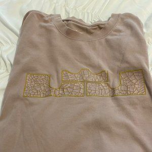 Nike King James Dri Fit Tan Long Sleeve Tee Size Large like new